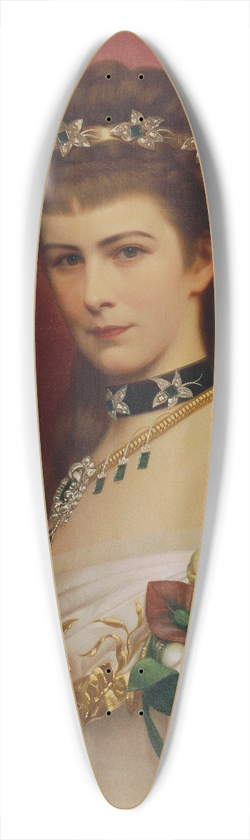 Georg Martin Ignaz Raab - Kaiserin Elisabeth 39.3 inch art pintail longboard deck