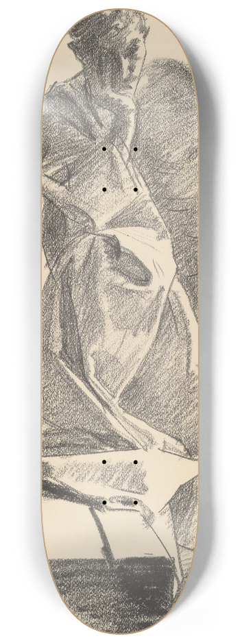 John Singer Sargent - Study of a Young Man 8.25 inch art skate deck