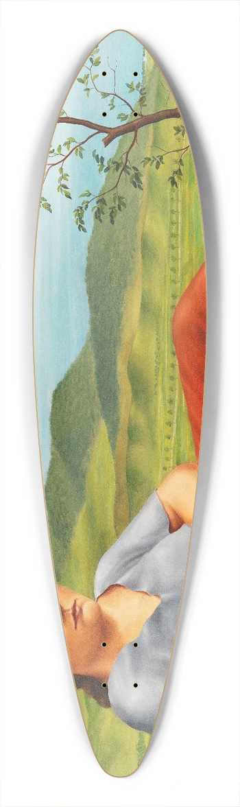 Georg Schrimpf - Mdchen vor Seelandschaft 39.3 inch art pintail longboard deck
