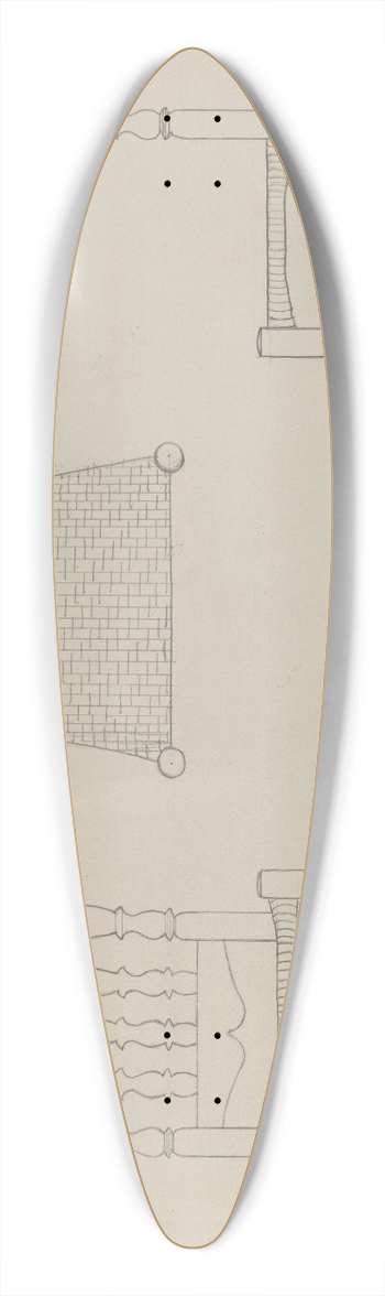 Gerald Bernhardt - Chair 39.3 inch art pintail longboard deck