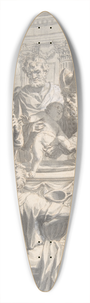 Gerard de Lairesse - The Circumcision 39.3 inch art pintail longboard deck