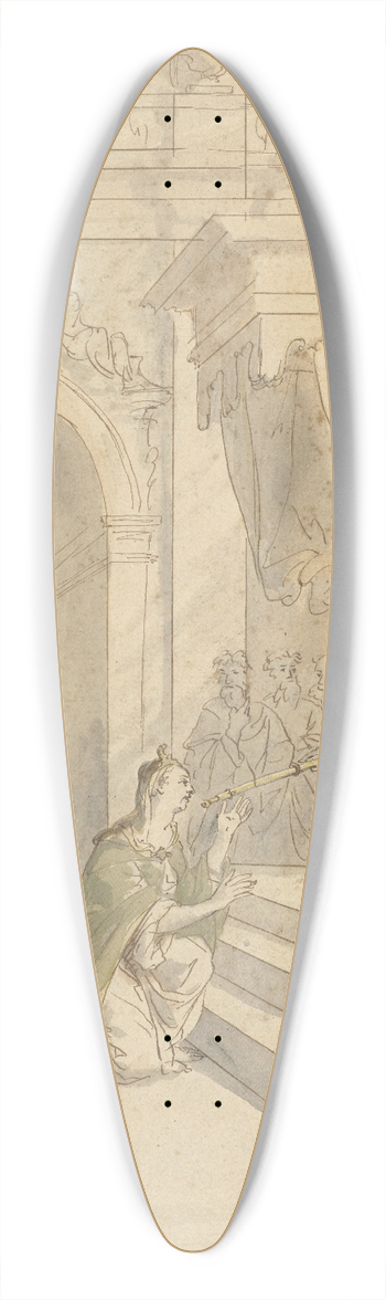 Gerard Sanders - Esther voor Ahasveros 39.3 inch art pintail longboard deck