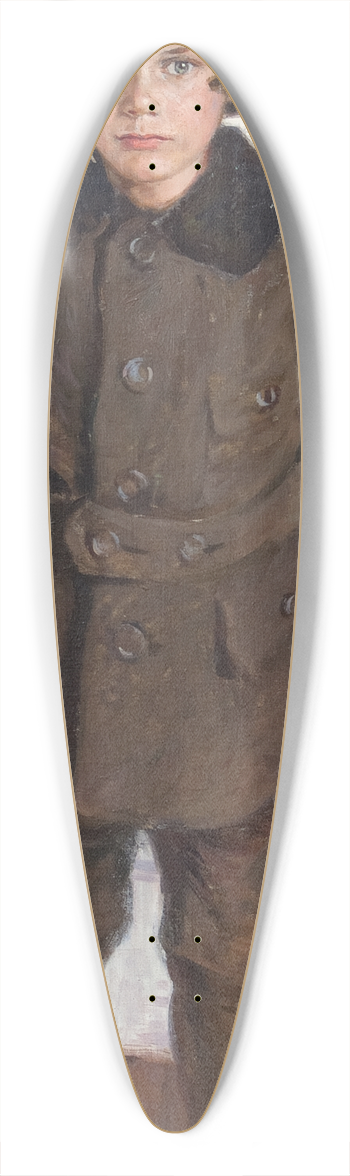 Gerda Wallander - Portrait of Tage Thiel 39.3 inch art pintail longboard deck