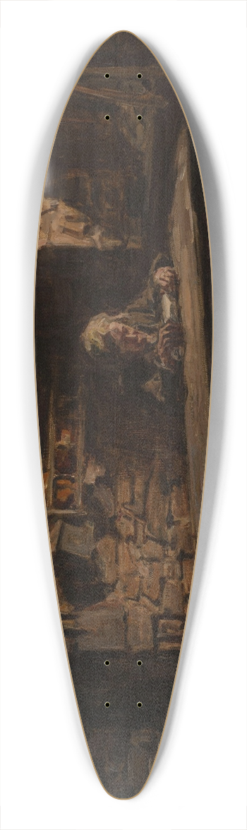 Germain David-Nillet - Intrieur breton 39.3 inch art pintail longboard deck