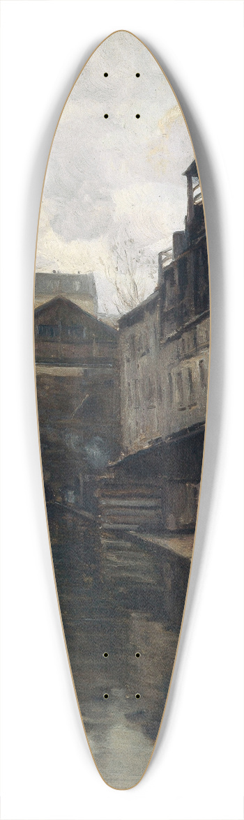 Germain Eugne Bonneton - La Bivre, entre la rue Pascal et la rue Broca 39.3 inch art pintail longboard deck