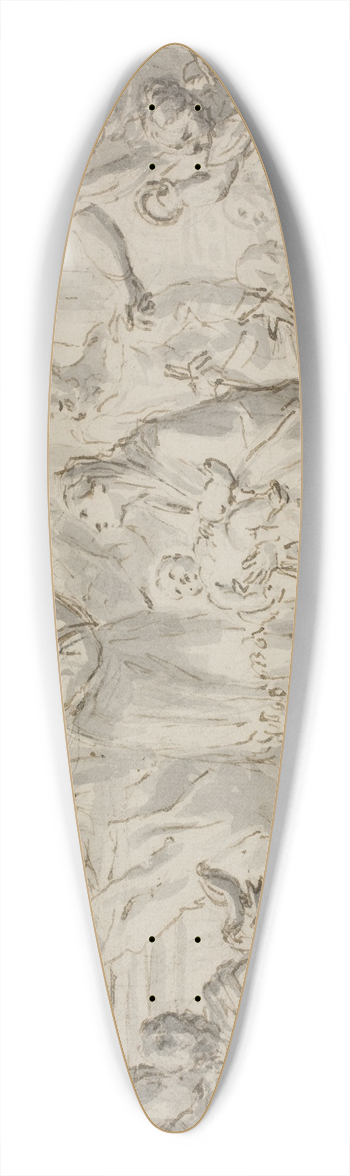 Gerolamo Brusaferro - Prsentationen i templet 39.3 inch art pintail longboard deck