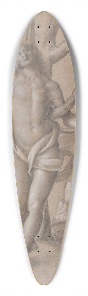 Gerolamo Giovenone - Saint Sebastian 39.3 inch art pintail longboard deck