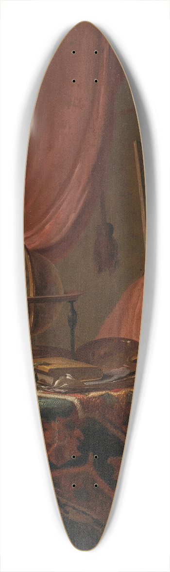 Gerrit Adriaensz. Berckheyde - A painter in his studio 39.3 inch art pintail longboard deck