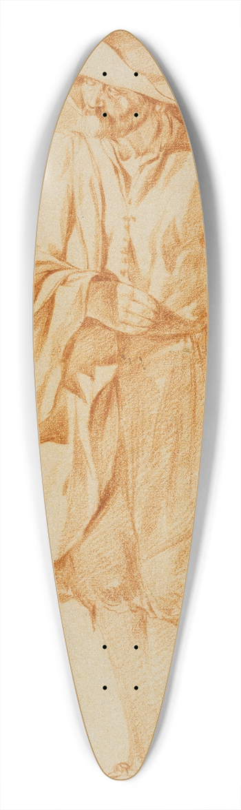 Gerrit Adriaensz. Berckheyde - Man with a floppy hat 39.3 inch art pintail longboard deck