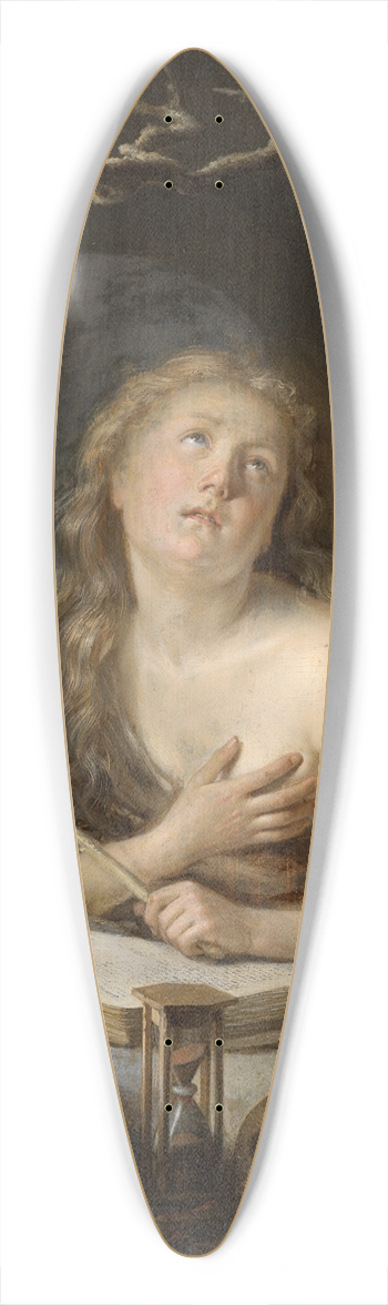 Gerrit Dou - Die bssende Maria Magdalena in der Einde 39.3 inch art pintail longboard deck