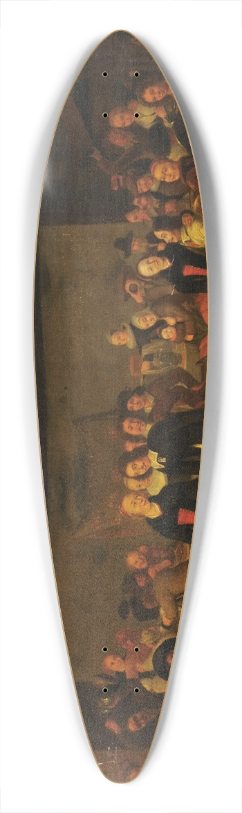 Gerrit Lundens - Wedding Feast 39.3 inch art pintail longboard deck