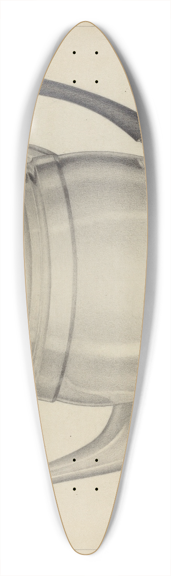 Giacinto Capelli - Silver Teapot 39.3 inch art pintail longboard deck