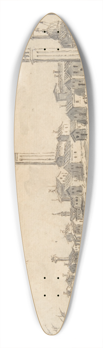 Giacomo Guardi - Quinta Valle at Castello 39.3 inch art pintail longboard deck