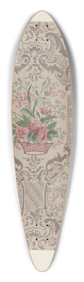 Gilbert Sackerman - Bandbox (Wall Paper) 39.3 inch art pintail longboard deck