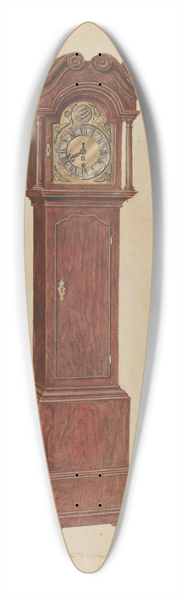 Gilbert Sackerman - Clock 39.3 inch art pintail longboard deck