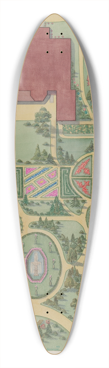 Gilbert Sackerman - John A. Haven Estate 39.3 inch art pintail longboard deck