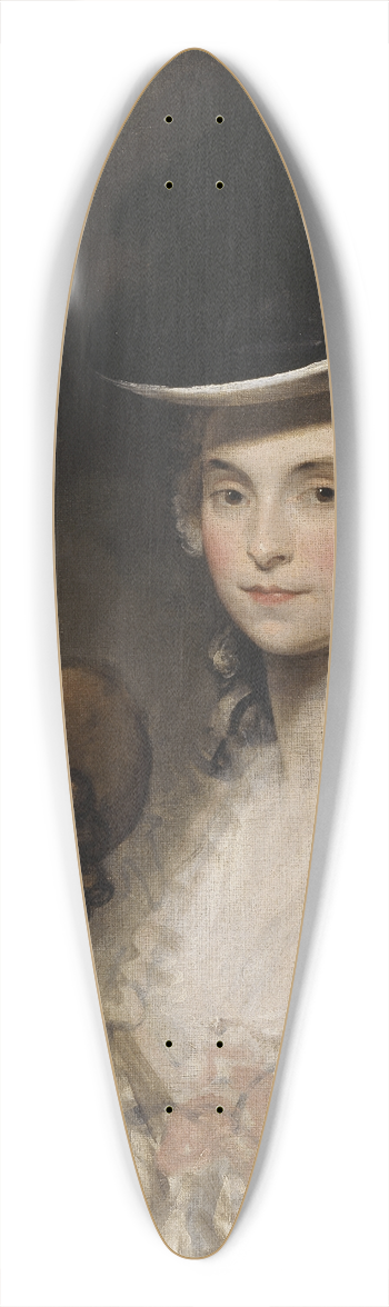 Gilbert Stuart - Mrs. Blades and her Daughter 39.3 inch art pintail longboard deck
