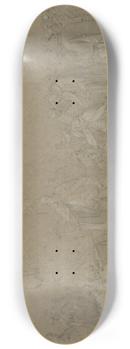 John Singleton Copley - Study for The Death of the Earl of Chatham 8.25 inch art skate deck