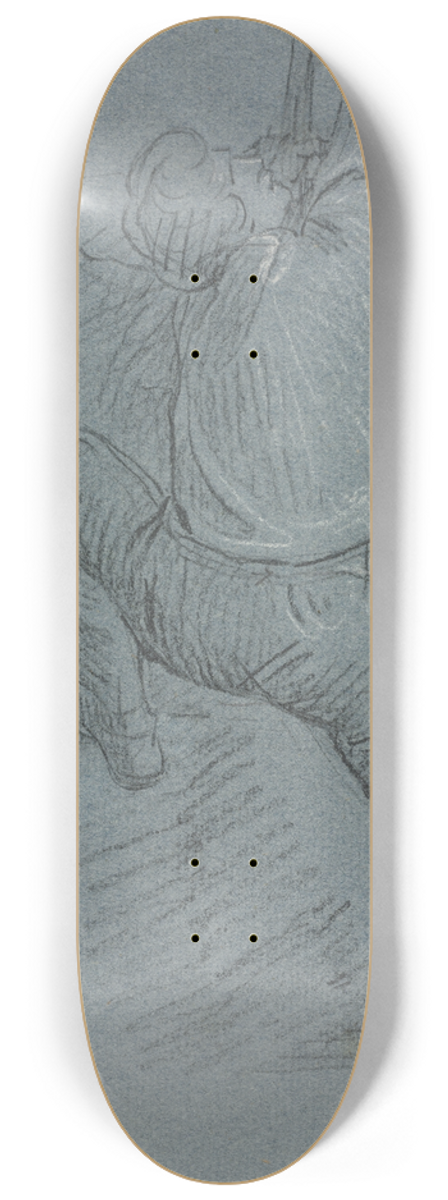 John Singleton Copley - The Siege of Gibraltar 8.25 inch art skate deck