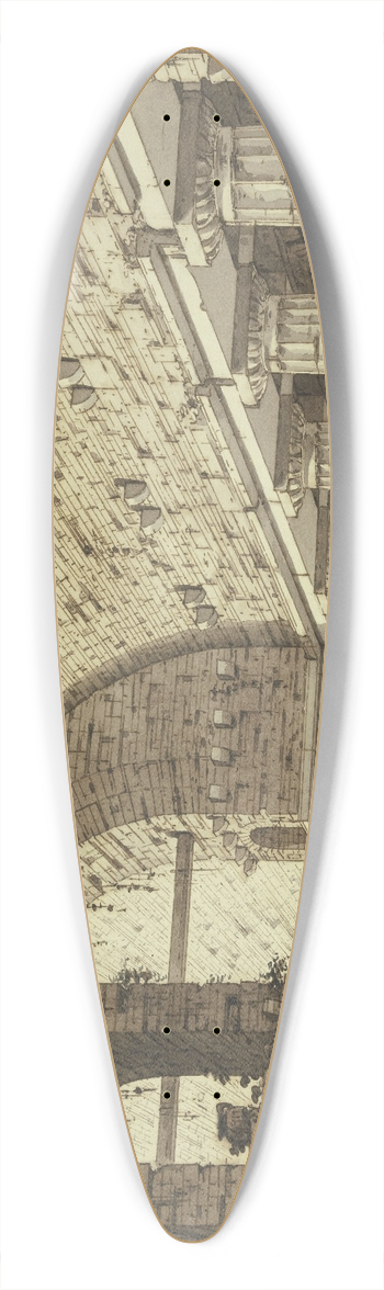 Giorgio Fuentes - Zerstrtes dorisches Gewlbe 39.3 inch art pintail longboard deck