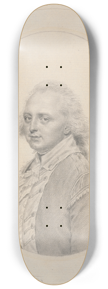John Smart - Portrait of Lt. John Dighton 8.25 inch art skate deck