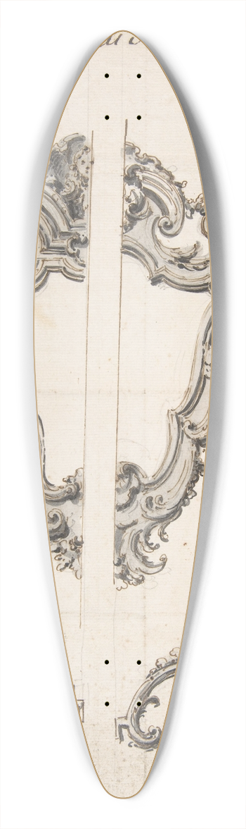 Giovanni Battista Natali III - Designs for Mirror Frames and Sconces 39.3 inch art pintail longboard deck
