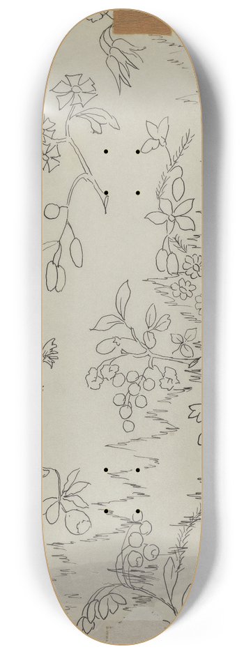 American 20th Century - Textile 8.25 inch art skate deck