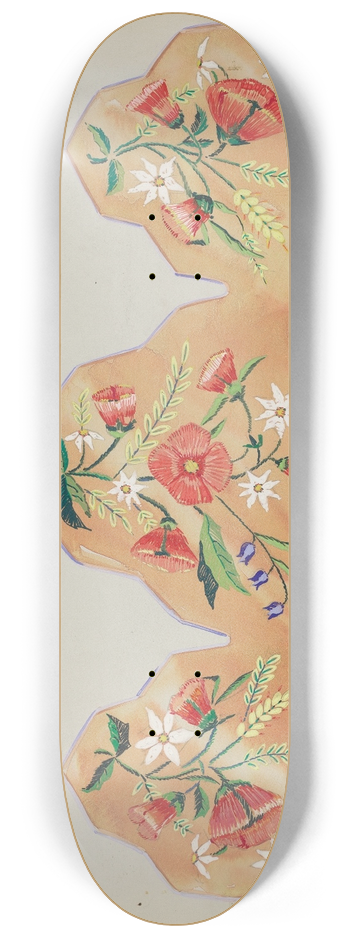 American 20th Century - Textile 8.25 inch art skate deck