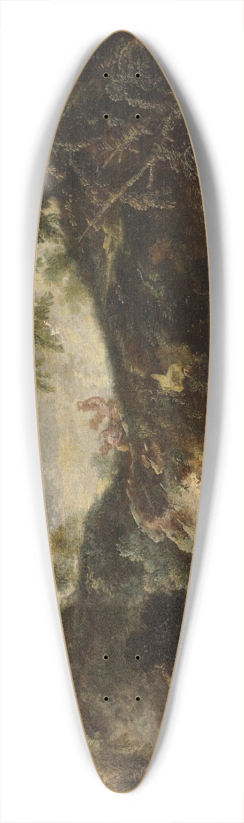 Giovanni Peruzzini - FiguresIn A Wooded Landscape 39.3 inch art pintail longboard deck