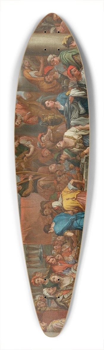 Giulio Carpioni - Belshazzars Feast 39.3 inch art pintail longboard deck