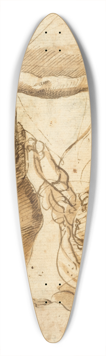 Giulio Cesare Procaccini - Cupid 39.3 inch art pintail longboard deck