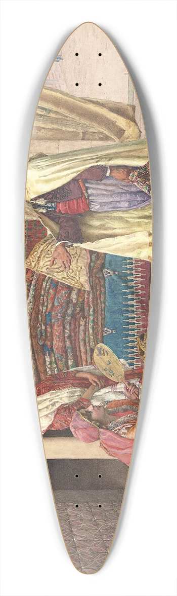 Giulio Rosati - The Carpet Merchant 39.3 inch art pintail longboard deck