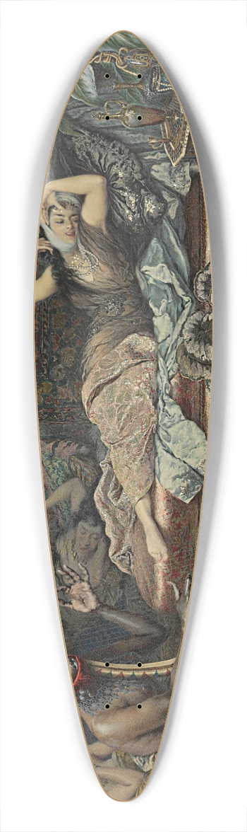 Giuseppe Aureli - A Pretty Tune 39.3 inch art pintail longboard deck
