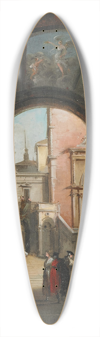 Giuseppe Bernardino Bison - Portikus 39.3 inch art pintail longboard deck