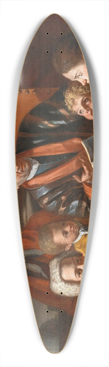 Giuseppe Bonito - The Lesson 39.3 inch art pintail longboard deck