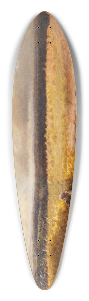 GiuseppeDe Nittis - La gardeuse doies 39.3 inch art pintail longboard deck