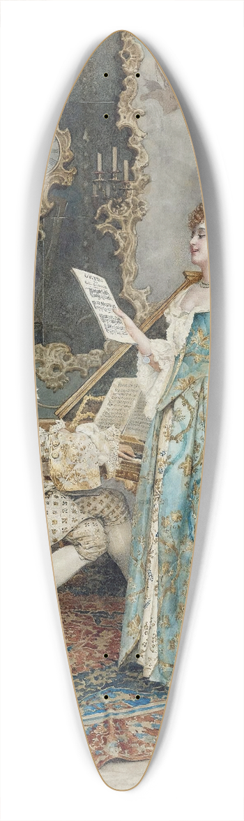 Giuseppe Signorini - The Soloist 39.3 inch art pintail longboard deck