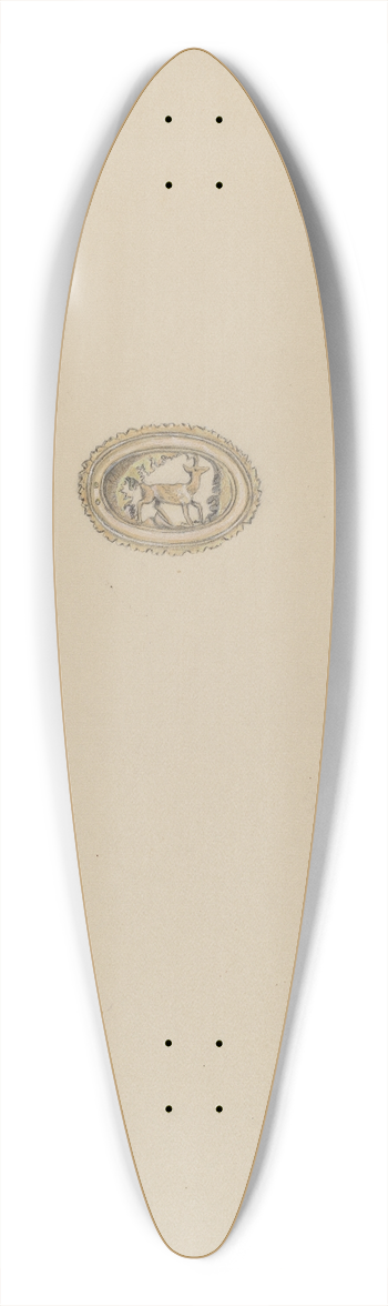 Gladys Cook - Brooch 39.3 inch art pintail longboard deck