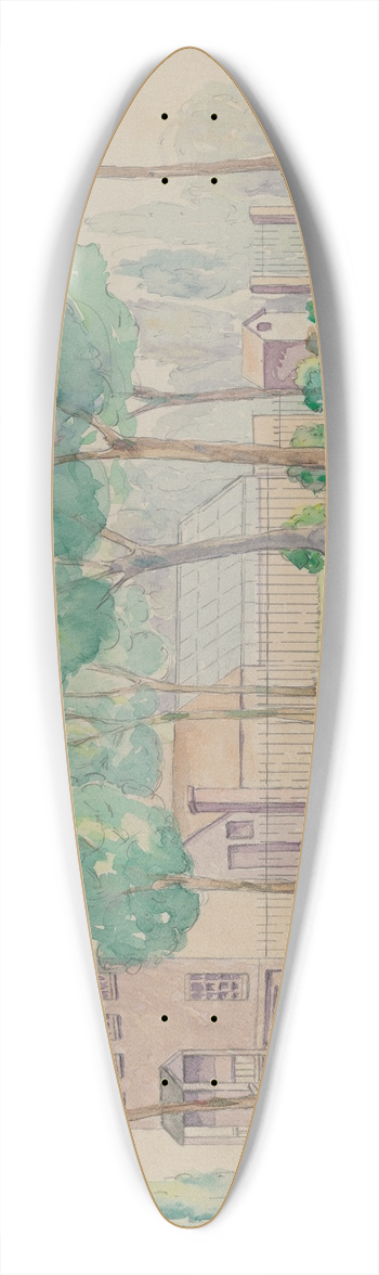 Gladys Cook - Cargle Estate 39.3 inch art pintail longboard deck