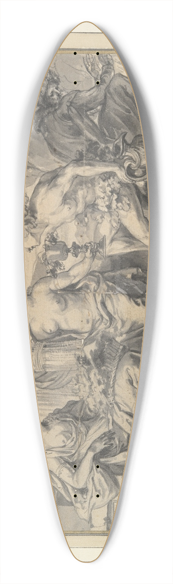 Godfried Maes - The FourSeasons 39.3 inch art pintail longboard deck
