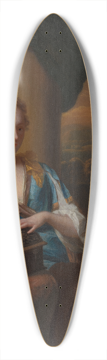 Godfried Schalcken - A Useless Moral Lesson 39.3 inch art pintail longboard deck