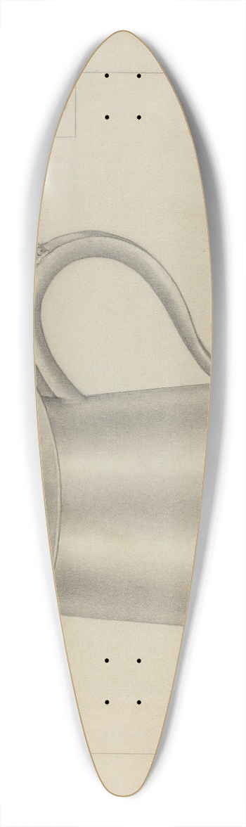 Gordon Sanborn - Silver Tankard 39.3 inch art pintail longboard deck