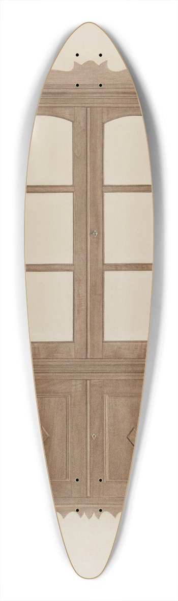 Grace Bolser - China Closet 39.3 inch art pintail longboard deck