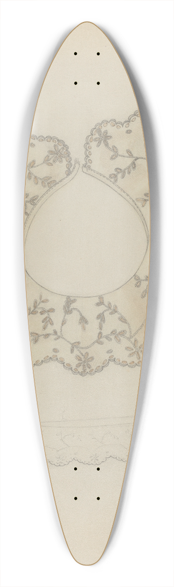 Grace Halpin - Embroidered Linen Collar 39.3 inch art pintail longboard deck