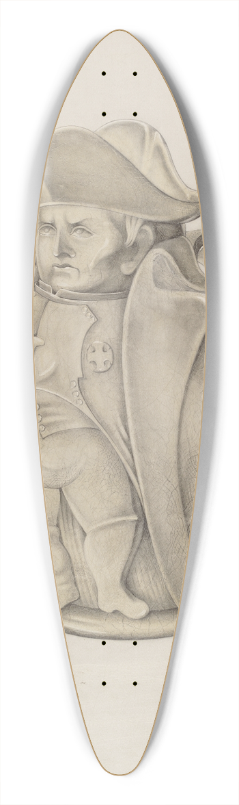 Grace Halpin - Napoleon Toby Mug 39.3 inch art pintail longboard deck