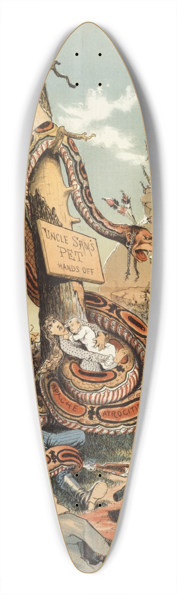 Grant Hamilton - The nations ward 39.3 inch art pintail longboard deck