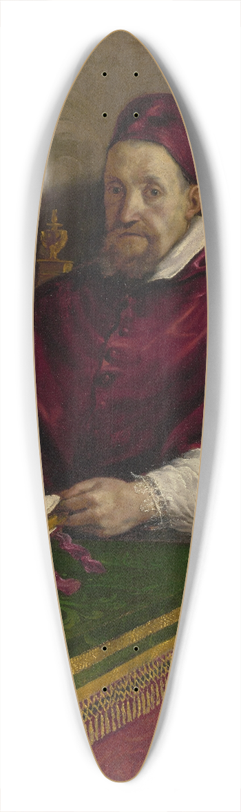 Guercino - Pope Gregory XV 39.3 inch art pintail longboard deck