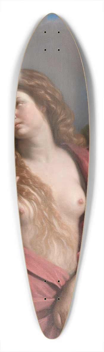 Guercino - The Penitent Magdalene 39.3 inch art pintail longboard deck