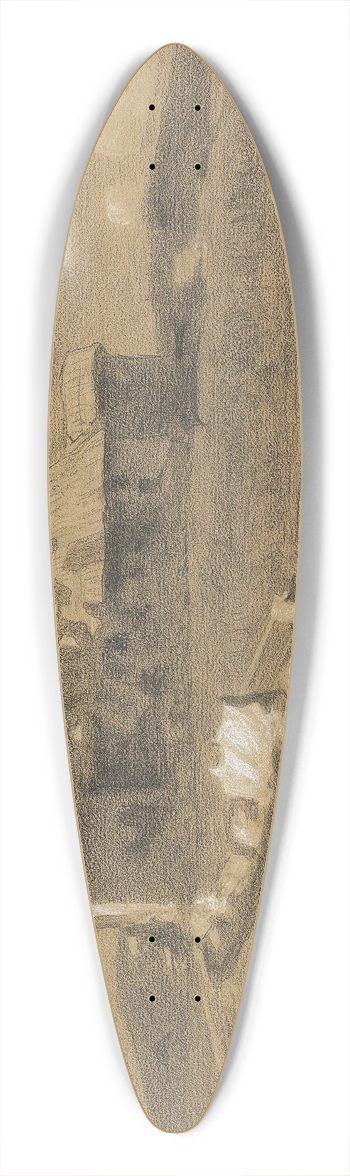 Guglielmo Ciardi - The Intersection 39.3 inch art pintail longboard deck