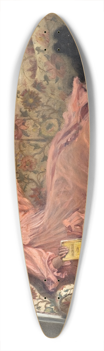 Gustaf Cederstrm - Carola Sitting on the Sofa 39.3 inch art pintail longboard deck